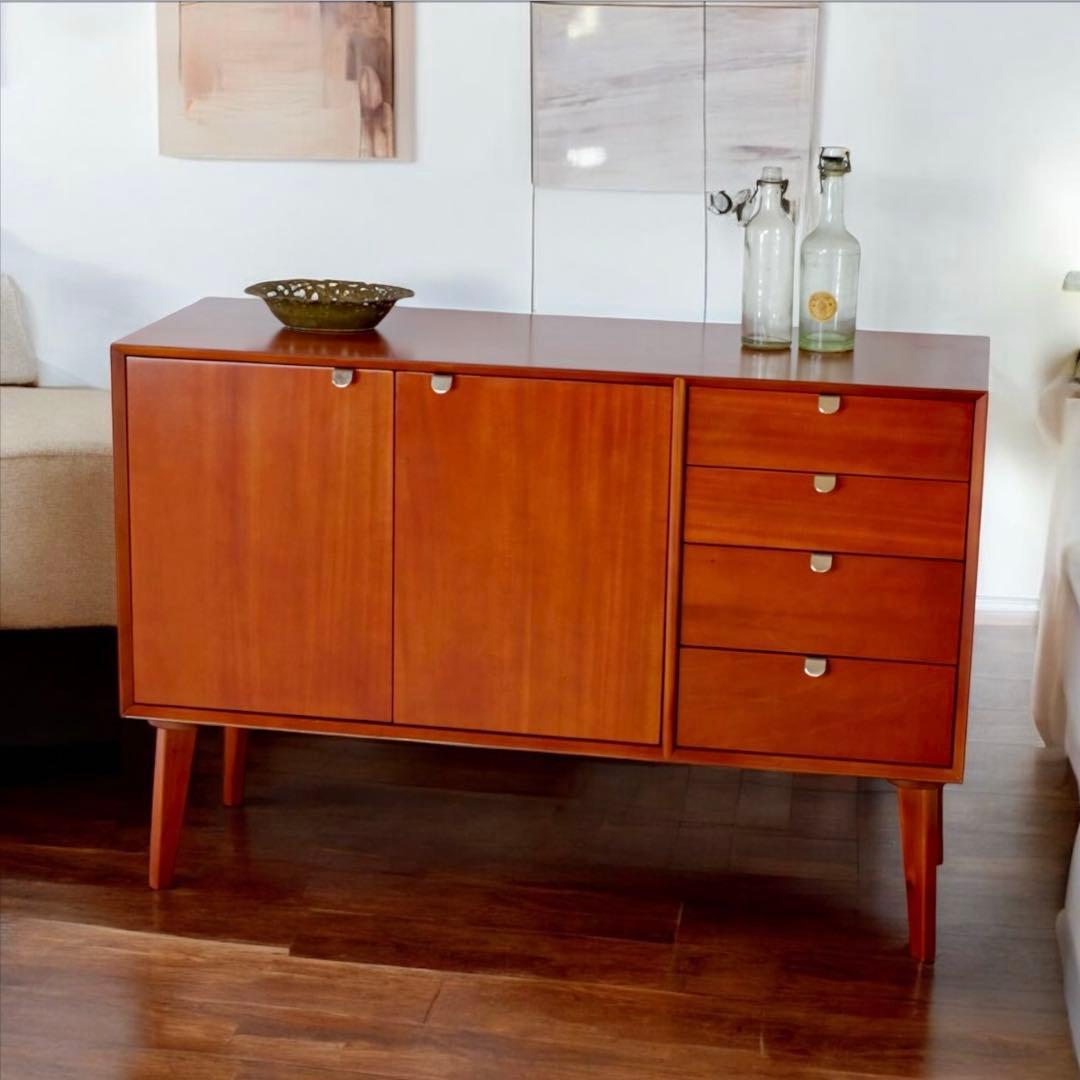 O 新品 北欧 キャビネット リビングボード 収納 本棚