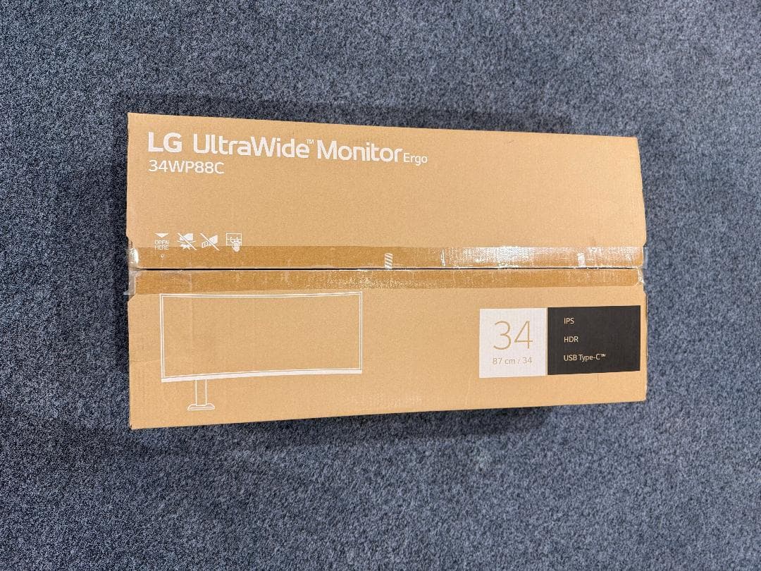 LG 34インチ曲面ウルトラワイドモニター 34WP88CN-B