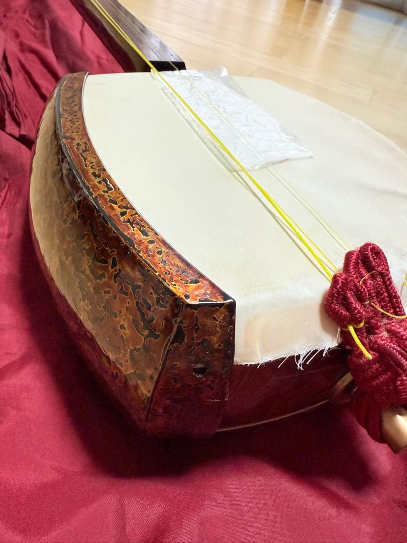 津軽三味線 太棹 三つ折れ 中古品