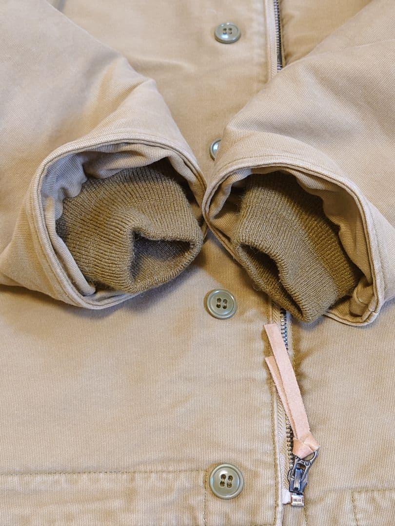 HOUSTON N-1 デッキジャケットオーバーダイ 42 胴回り調整済