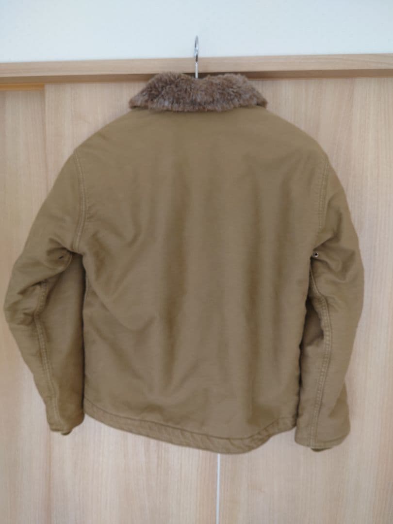 HOUSTON N-1 デッキジャケットオーバーダイ 42 胴回り調整済