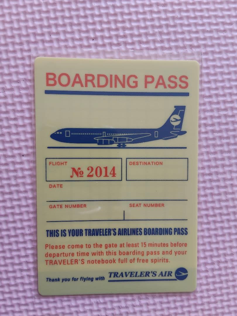 【新品未使用】トラベラーズノート2014 下敷き パスポートサイズ