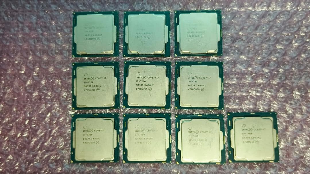 core i7 7700 10個まとめ売り動作確認済み