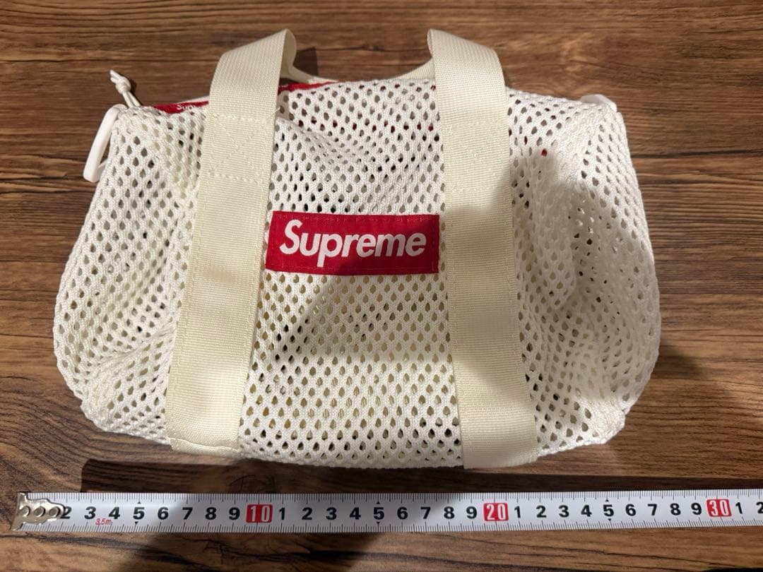 Supreme メッシュミニダッフルホワイト