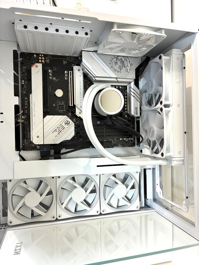 NZXT H9 elite 白＋マザボ＋簡易水冷cpuクーラー+電源