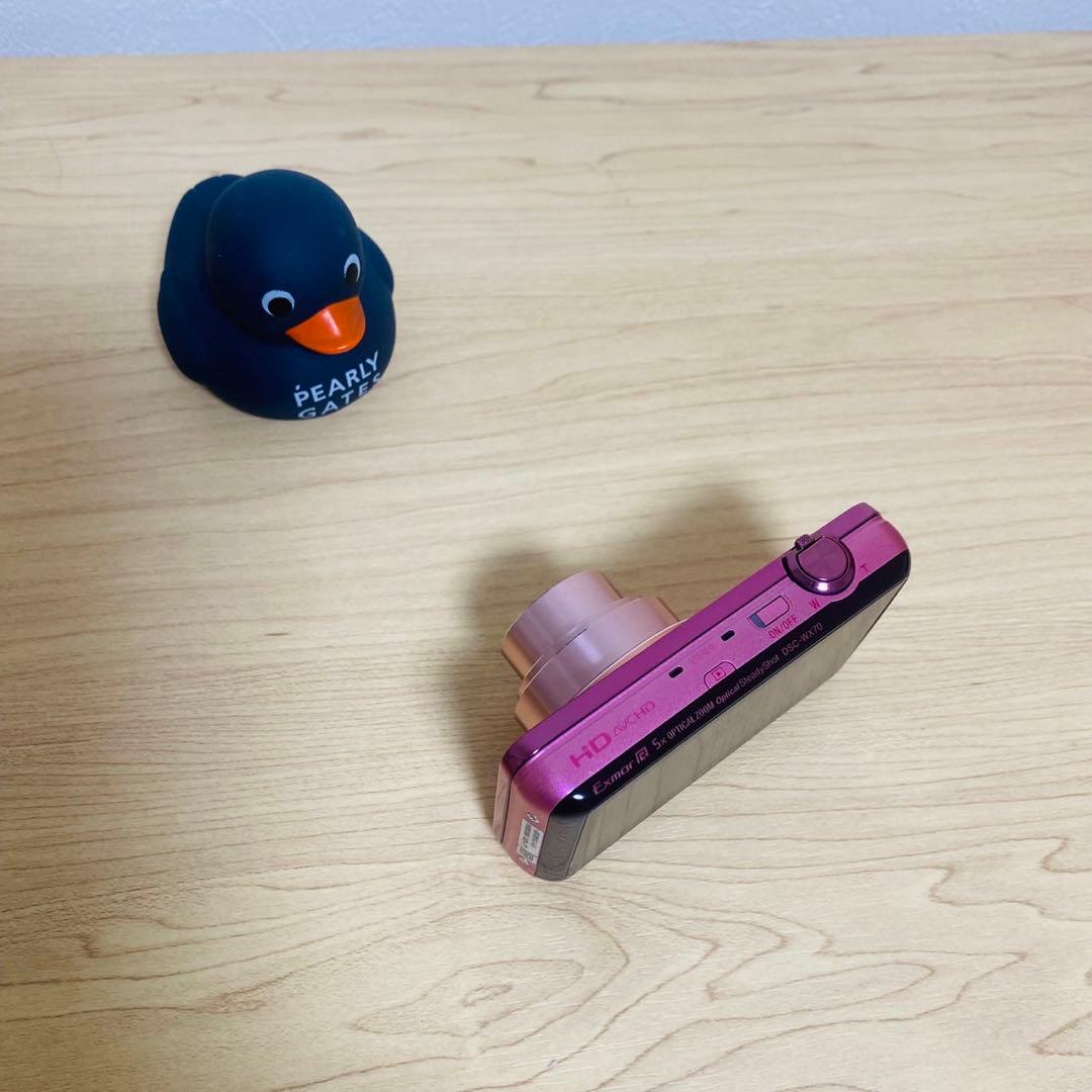 【美品】SONY Cyber-shot DSC-WX7 デジタルカメラ　ピンク