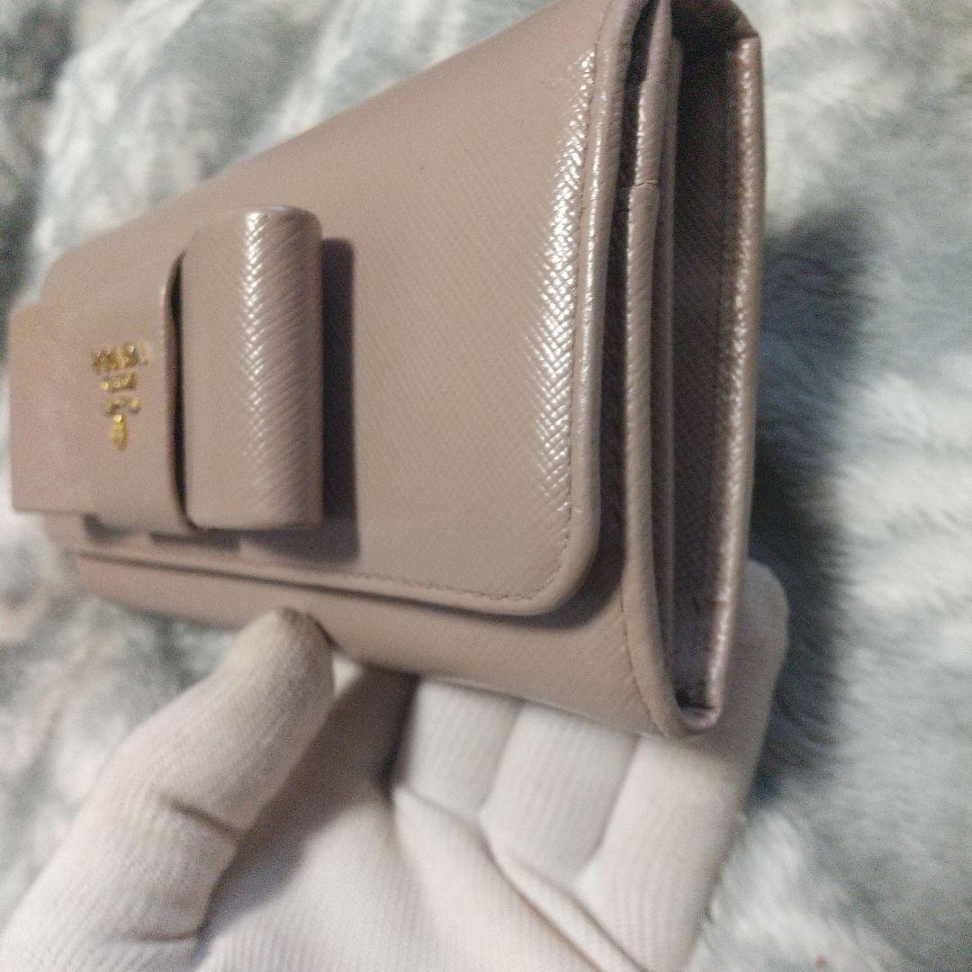 PRADA サフィアーノ リボン付き長財布