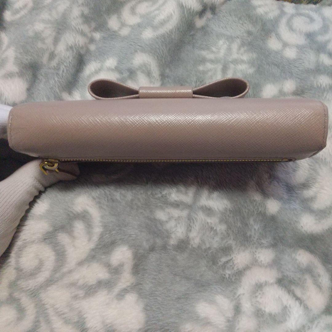 PRADA サフィアーノ リボン付き長財布