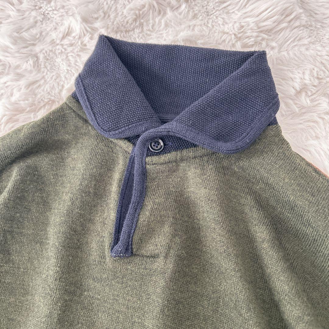 45R★SDL 度詰USモーのニットソードレス ニット　ワンピース　カーキ