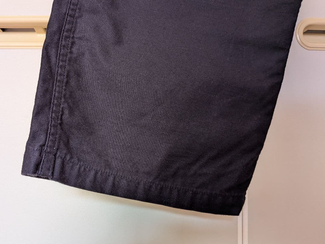 CIOTA スビンコットンバックサテンベイカーパンツ ブラック サイズ4