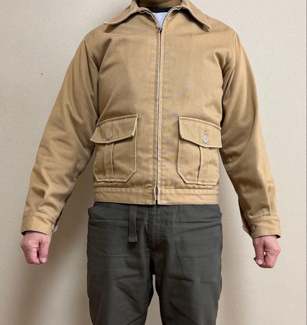 【3】Cushman ジャケット　ベージュ カバーオール C-7