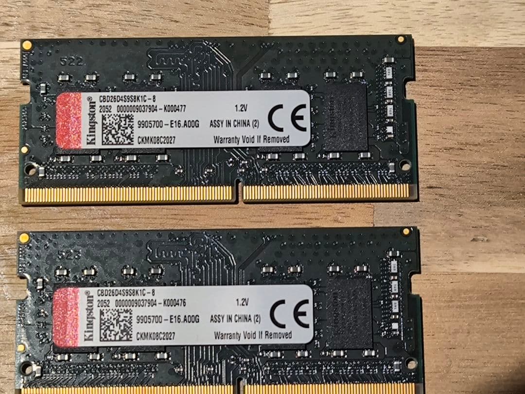 Kingston DDR4-2666 (PC4-21300)8GB×2 16GB