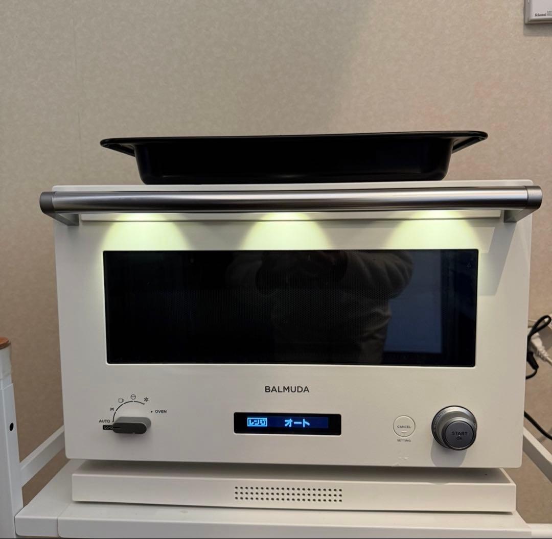 【美品】2021年製 BALMUDA オーブン ホワイト デジタルディスプレイ