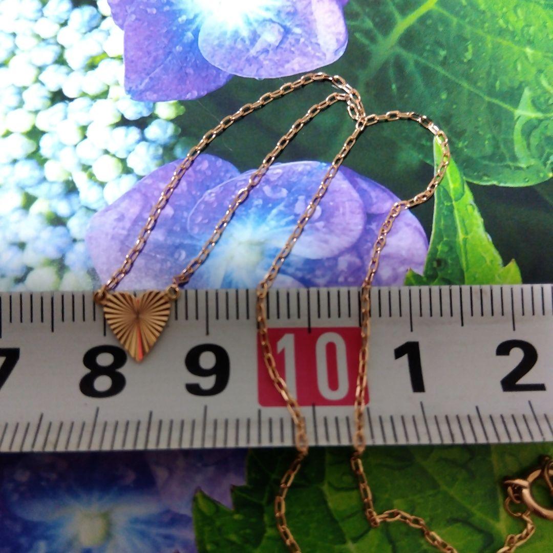 agete K10PG ハートモチーフネックレス 美品(お値下げ不可)