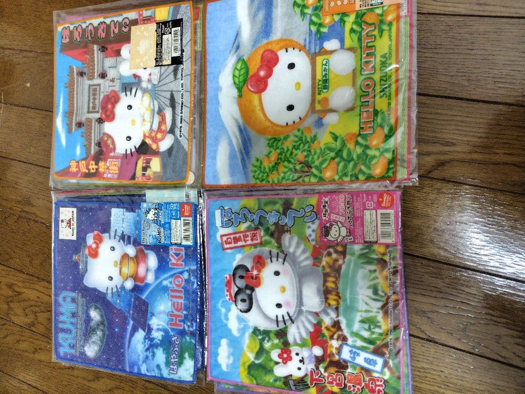 ハローキティ 日本の名所 ハンカチ　22枚