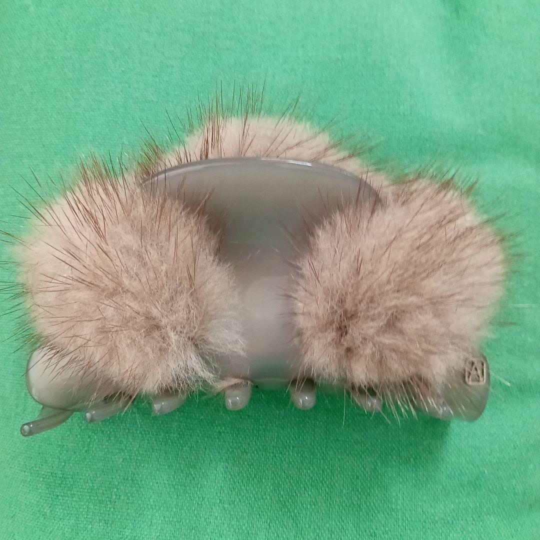 アレクサンドルドゥパリ　ミンク　ヘアクリップ