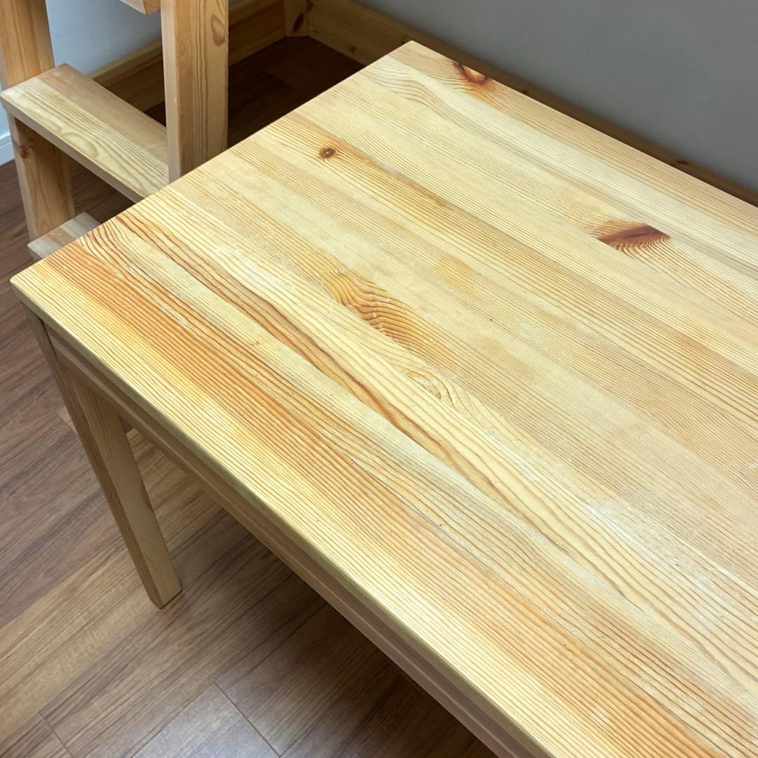 無印良品　パイン材デスク　学習机　幅86cm