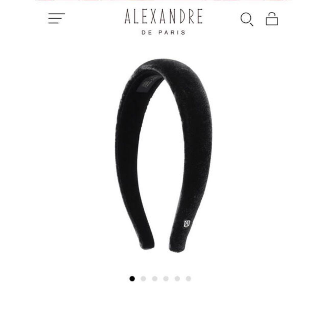 ALEXANDRE DE PARIS ブラック　カチューシャ　2.5cm