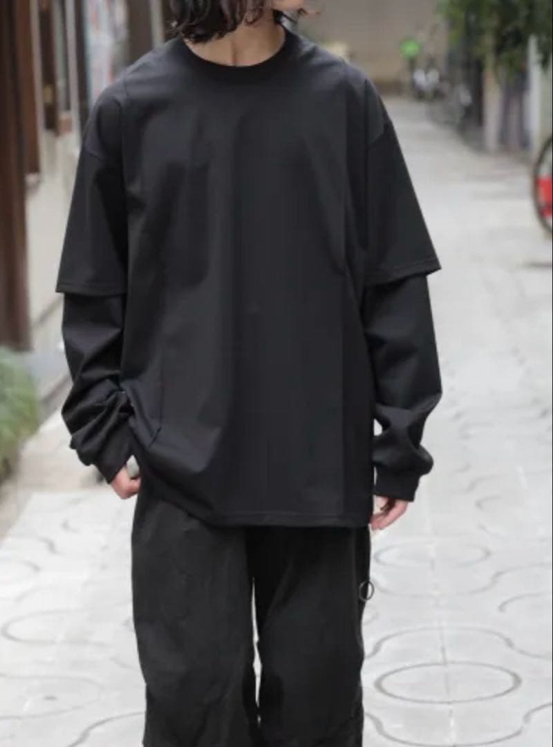 【美品】ssstein OVERSIZED LAYERED SLEEVE TEE