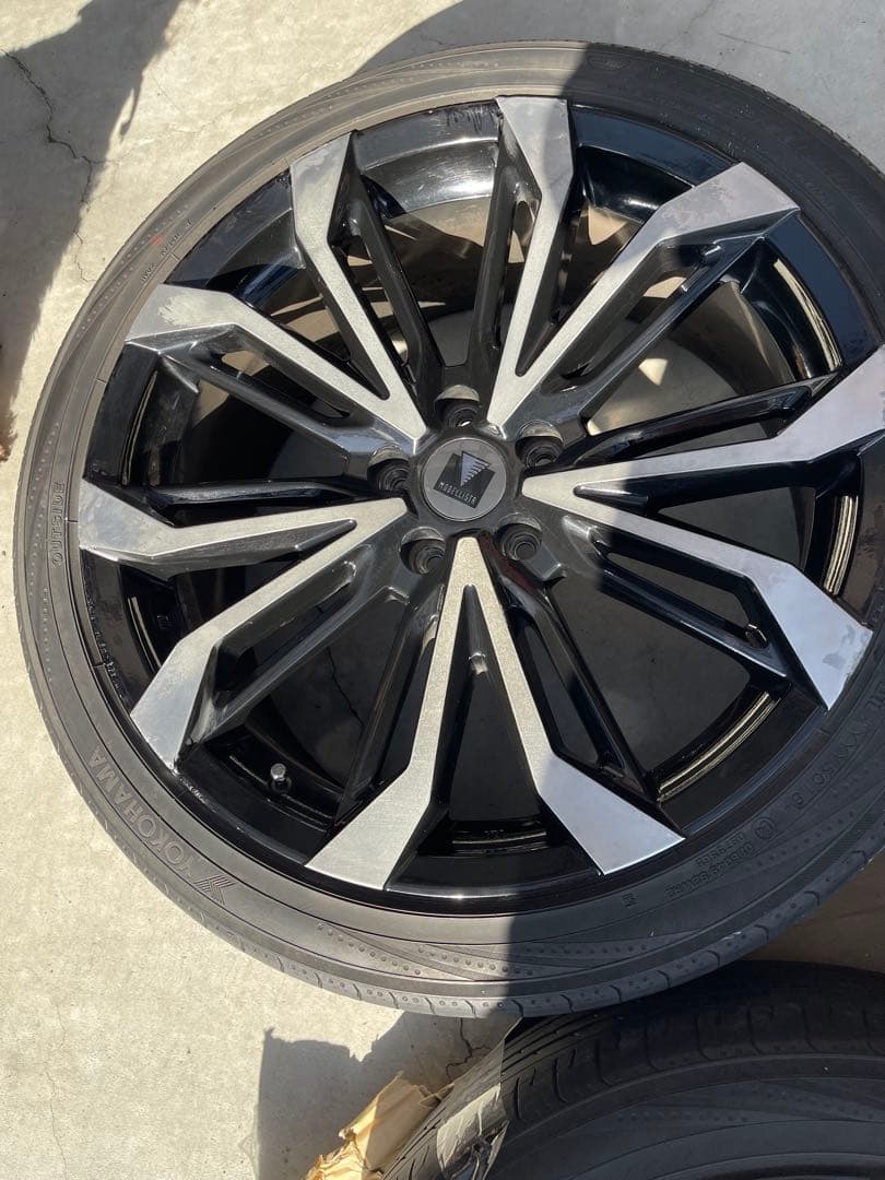 モデリスタホイール一式センターキャップ付き全てガリ傷修正済み修正跡少しあり