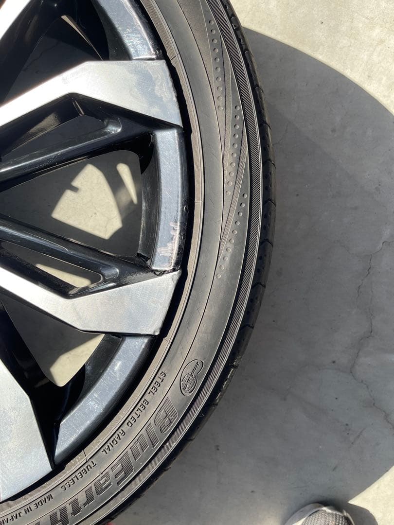 モデリスタホイール一式センターキャップ付き全てガリ傷修正済み修正跡少しあり