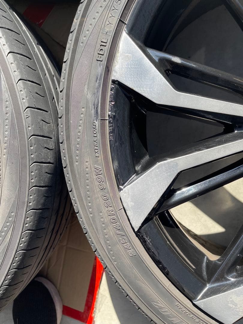 モデリスタホイール一式センターキャップ付き全てガリ傷修正済み修正跡少しあり