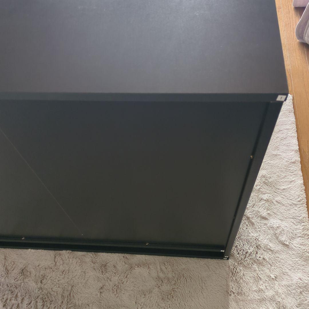 地球家具 コレクションケース DIO ワイド ロータイプ 背面ミラー付き