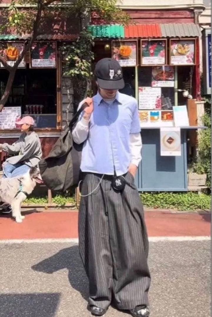 【即日発送】PushPushストライプスラックス