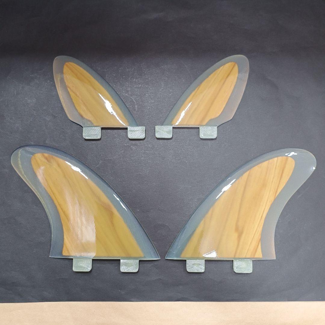 ウッドコア　クワッドフィン　FCS対応　ショートボード　ミッドレングス