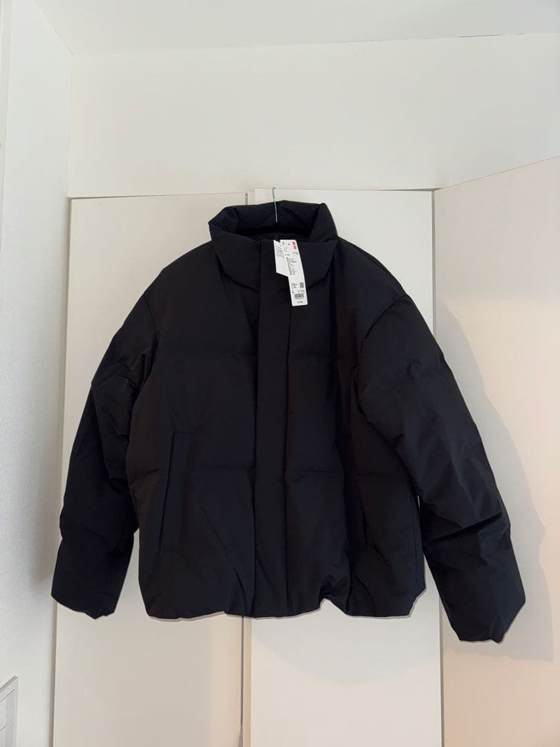 シームレスダウンジャケット　L Black