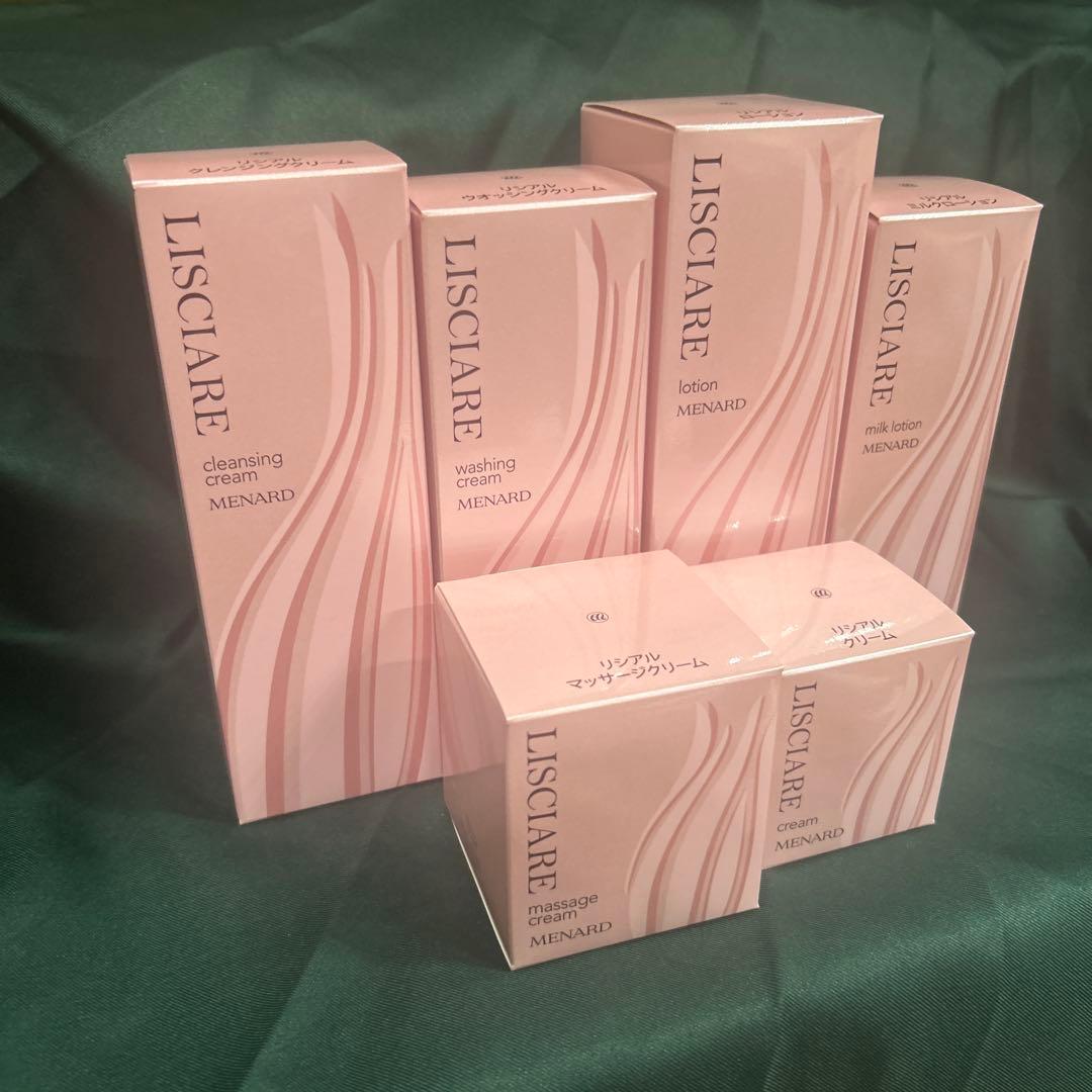 リシアル クレンジング・洗顔・化粧水・乳液・マッサージC・クリーム　フル点セット