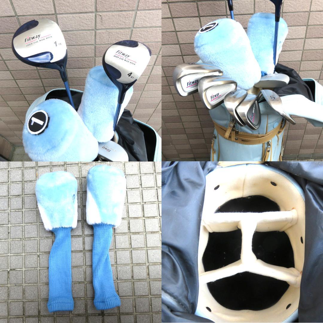 レディースゴルフセット Fit Way ハーフセット　キャディバッグ　右　8本