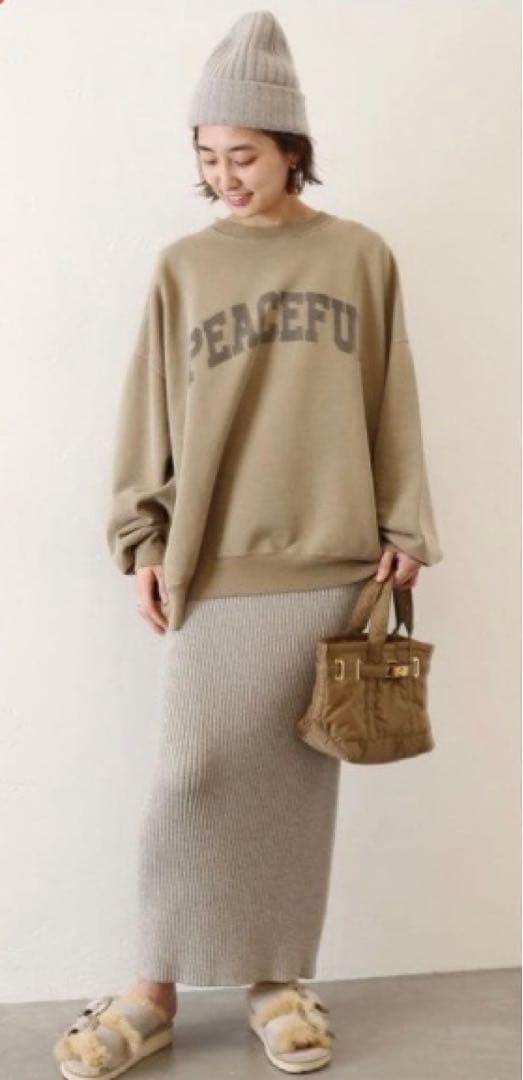 ドゥーズィエムクラス　スウェット　カーキ