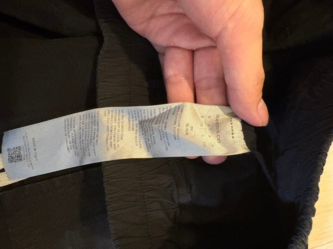 RICK OWENS DRKSHDWブラックカーゴパンツ