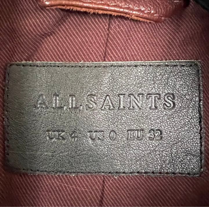 ALLSAINTS オールセインツ レザーライダースジャケット XS