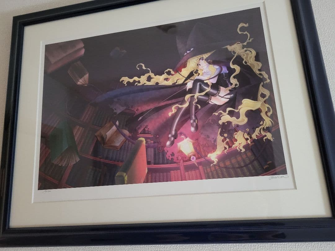 CARNELIAN　版画　「闇と帽子と本の旅人」直筆サイン入り