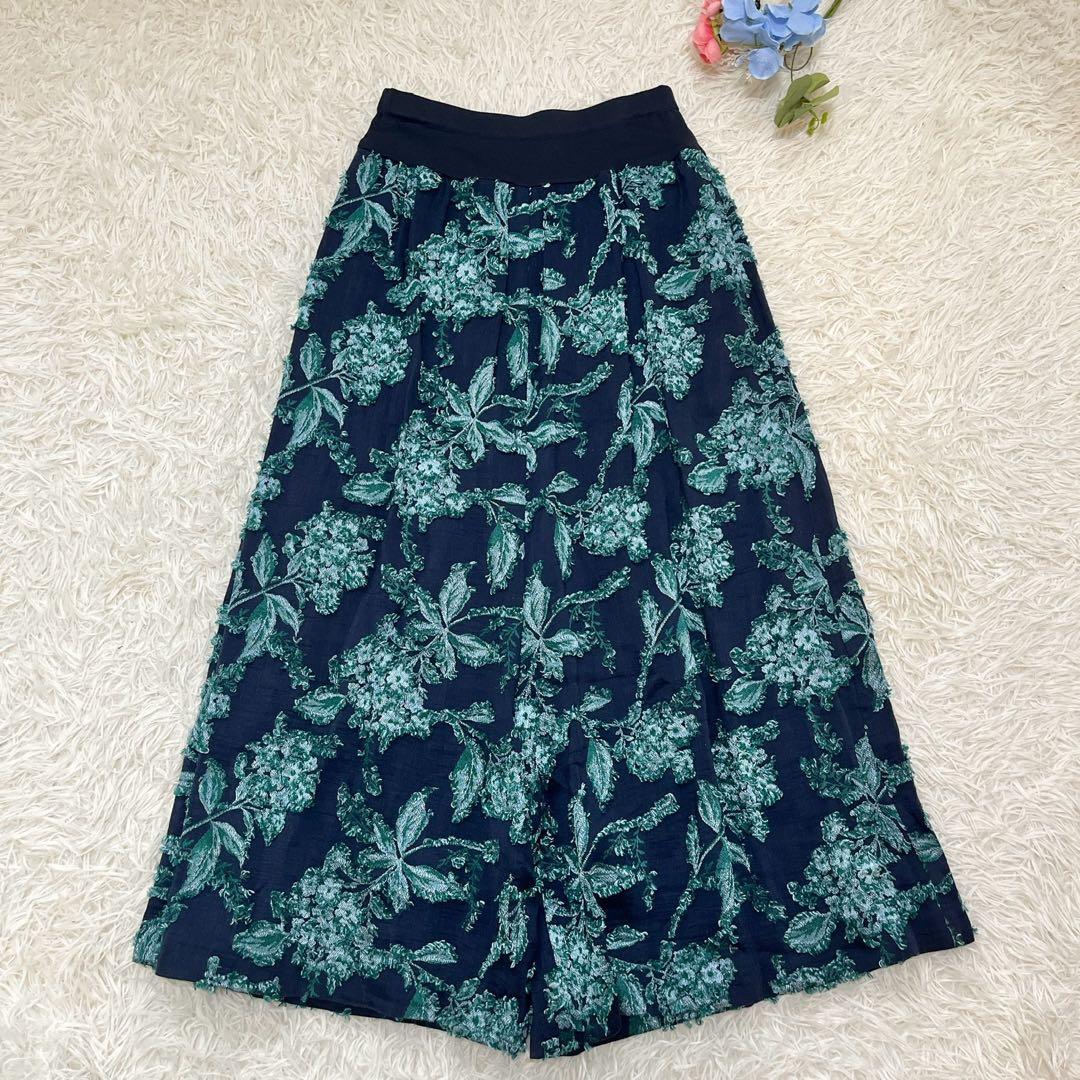 BEARDSLEY ジャガード サルエル パンツ ゴム 刺繍