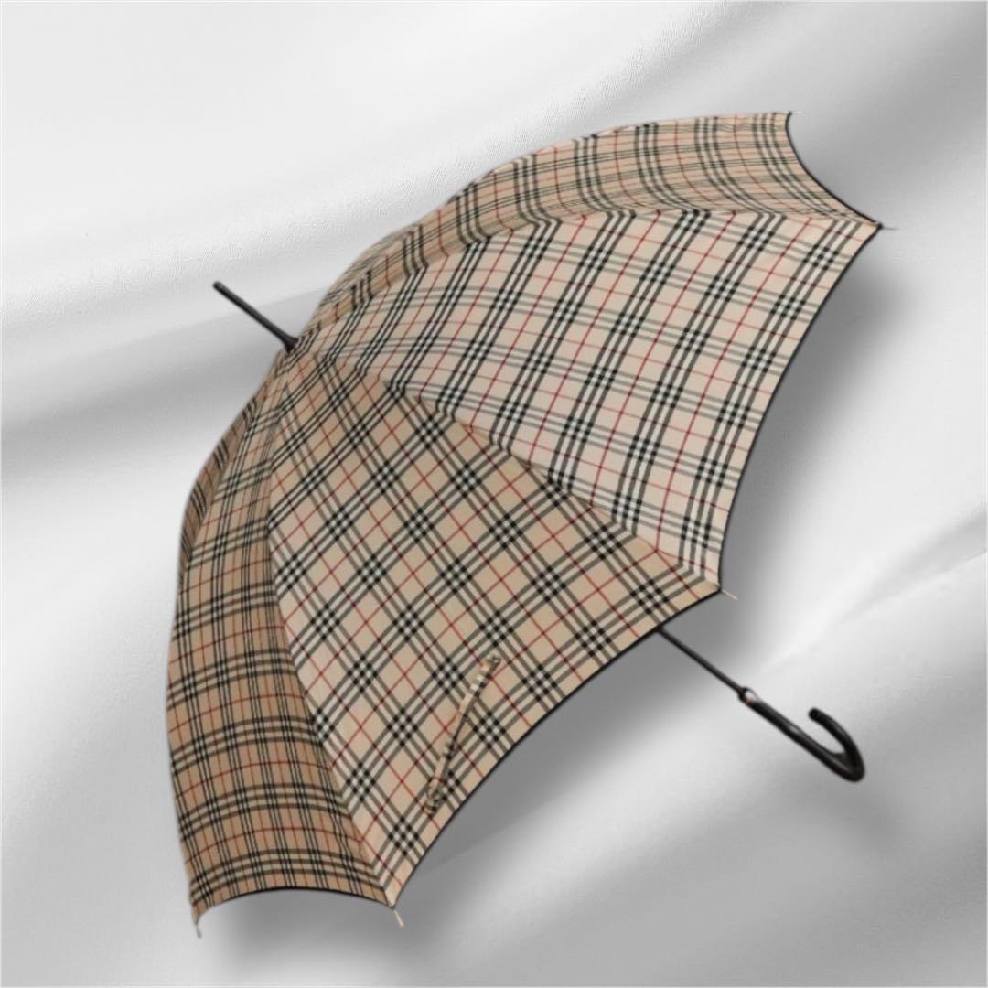 【未使用級】BURBERRY バーバリー ノバチェック 長傘 アンブレラ 美品