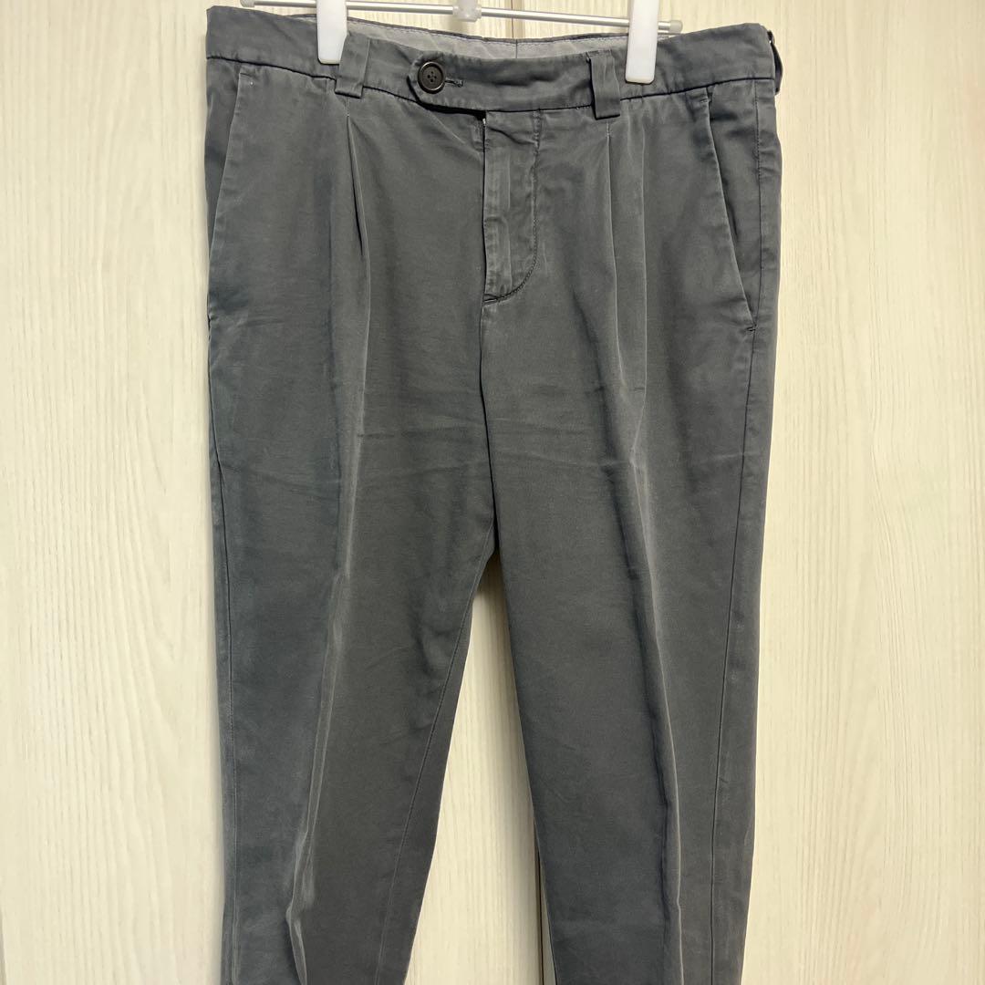 R*C様 ブルネロクチネリ44サイズパンツボトムスグレーコットンスラックス