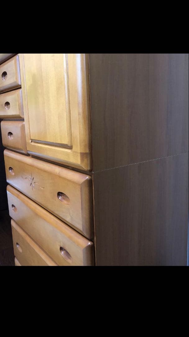 『Yoshi』タンス　ベビーダンス　ハニーベル　光家具　上下段セットの下段