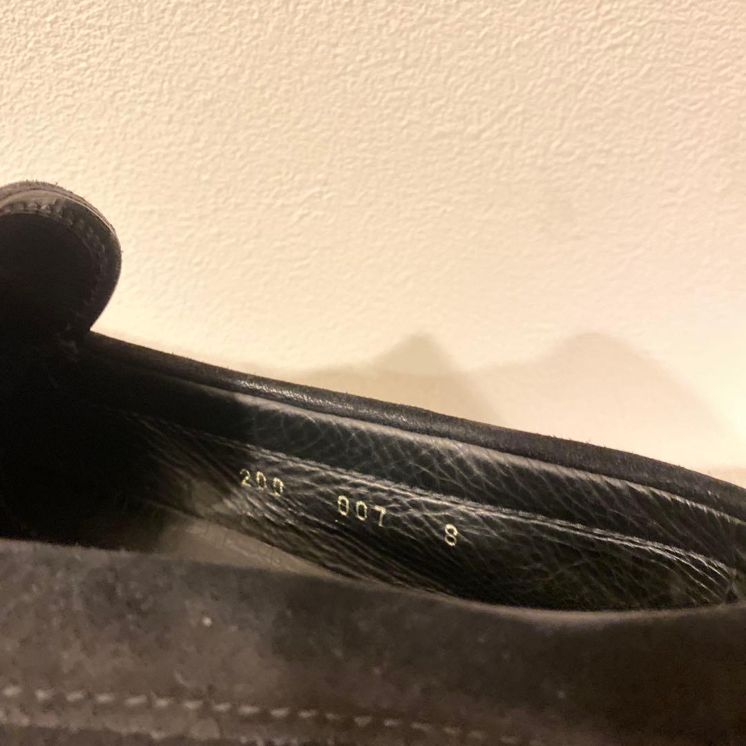 PRADA ブラック スエード モカシン