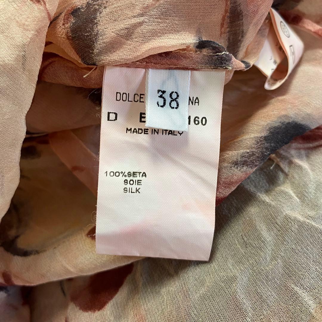 90s DOLCE&GABBANA シルクシャツ size38 ITALY製