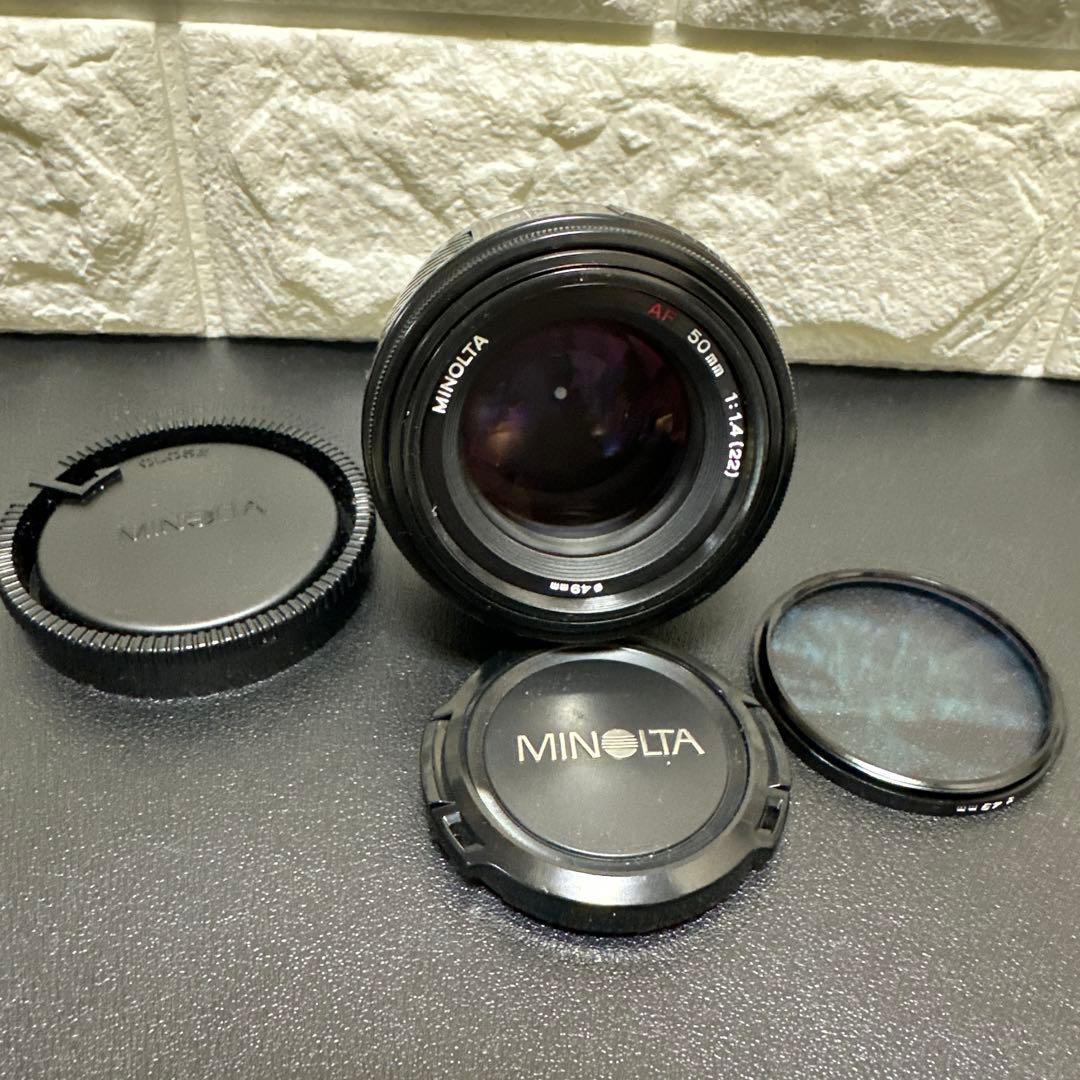 美品　ミノルタ Minolta AF 50mm F1.4 単焦点レンズ