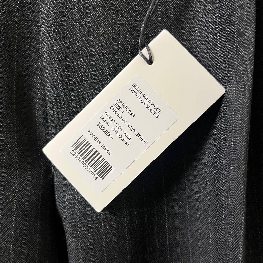 パンツ AURALEE 25AW BLUEFACED WOOL TWO-TUCK