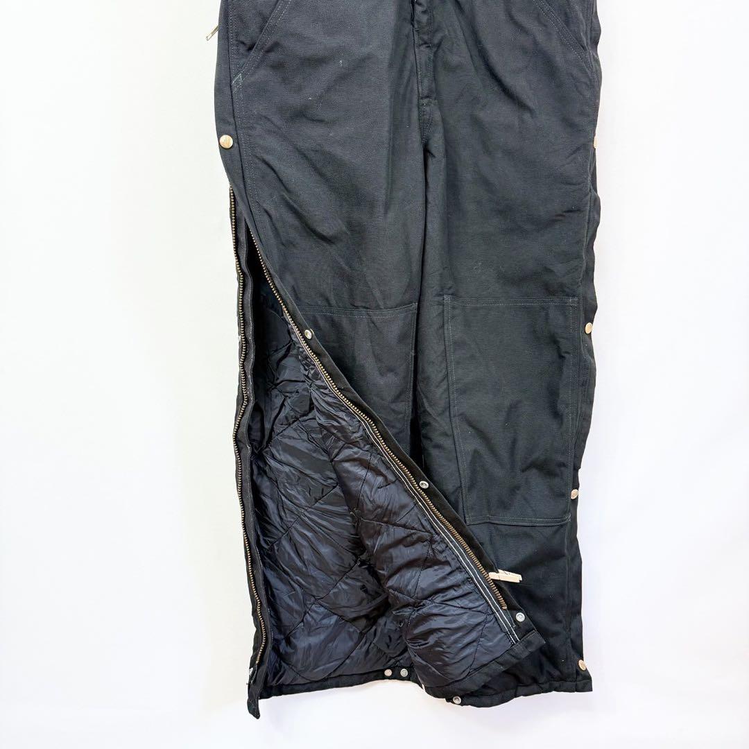 Carhartt カーハート 中綿 つなぎ ビブオーバーオール ブラック S51