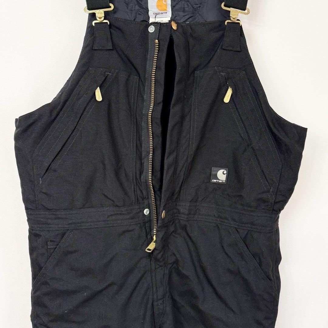 Carhartt カーハート 中綿 つなぎ ビブオーバーオール ブラック S51