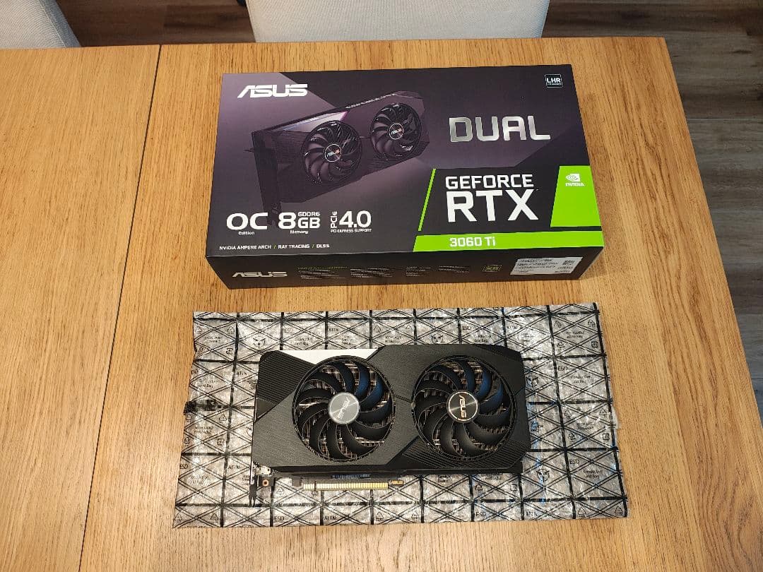 グラフィックボード・グラボ・ビデオカード ASUS DUAL RTX 3060 Ti O8G V2