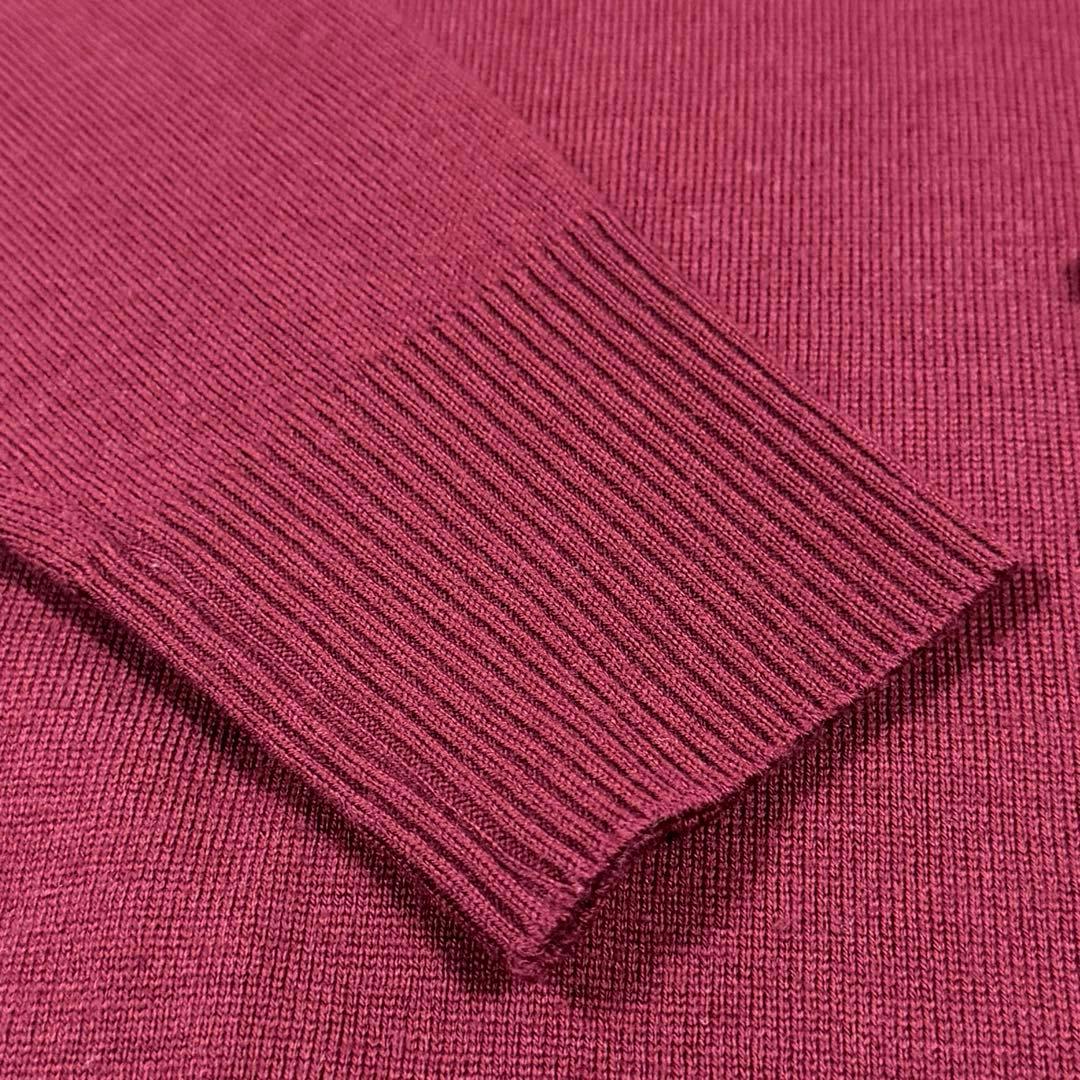 まもなくセール終了　ジョンスメドレー タートルネック　M バーガンディ