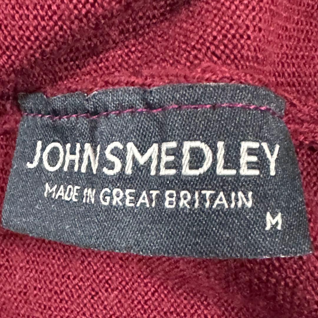 まもなくセール終了　ジョンスメドレー タートルネック　M バーガンディ