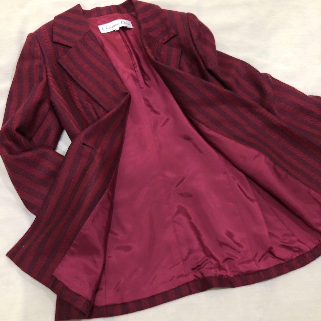 Christian Dior テーラードジャケット ストライプ M